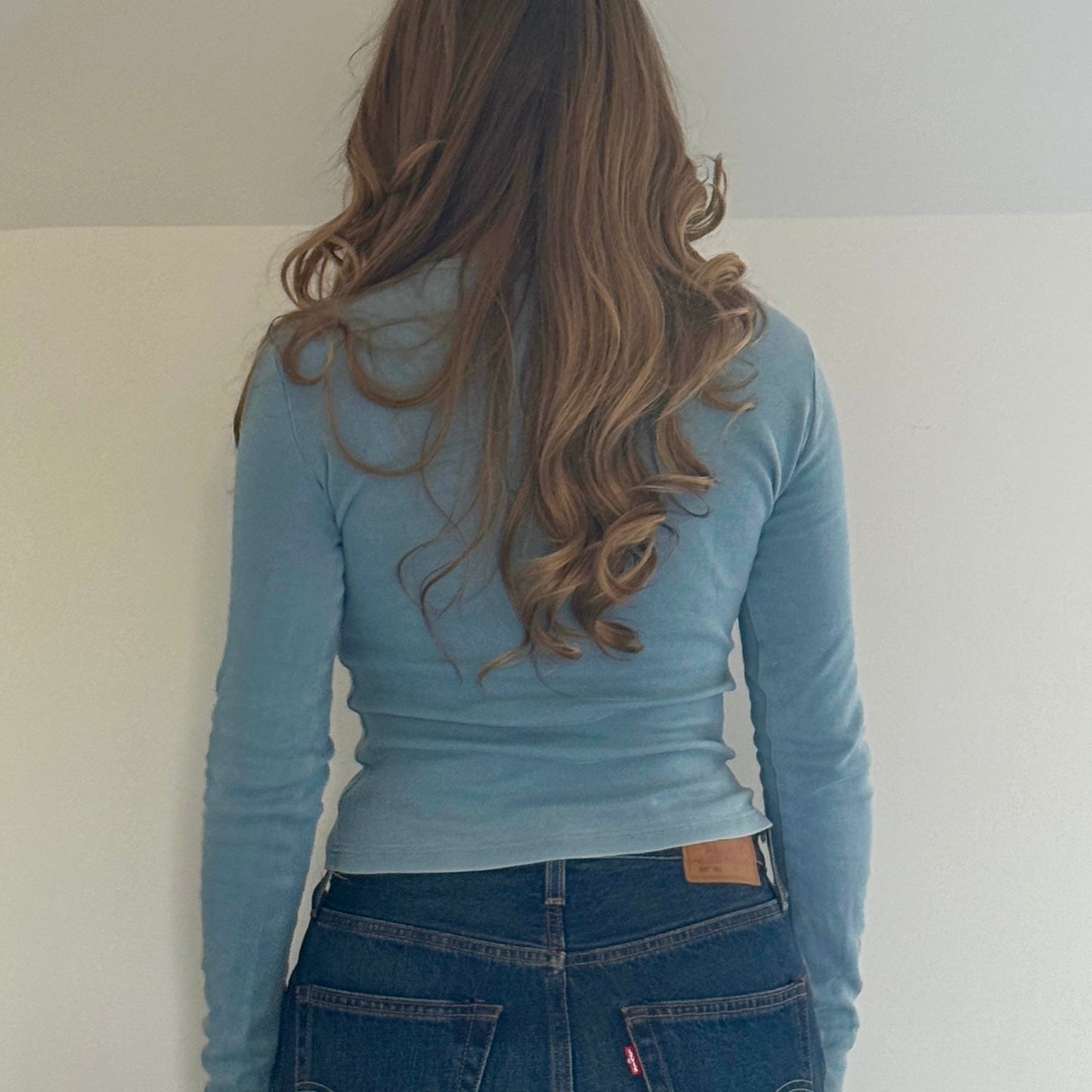 Blue long-sleeved t-shirt - Size S