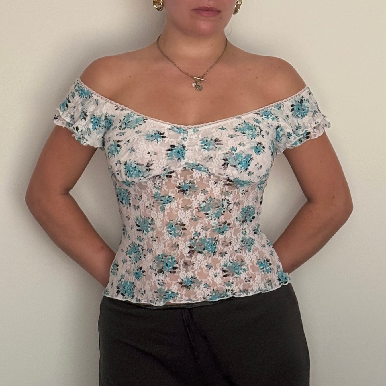 Morgan de Toi milkmaid top - Size S