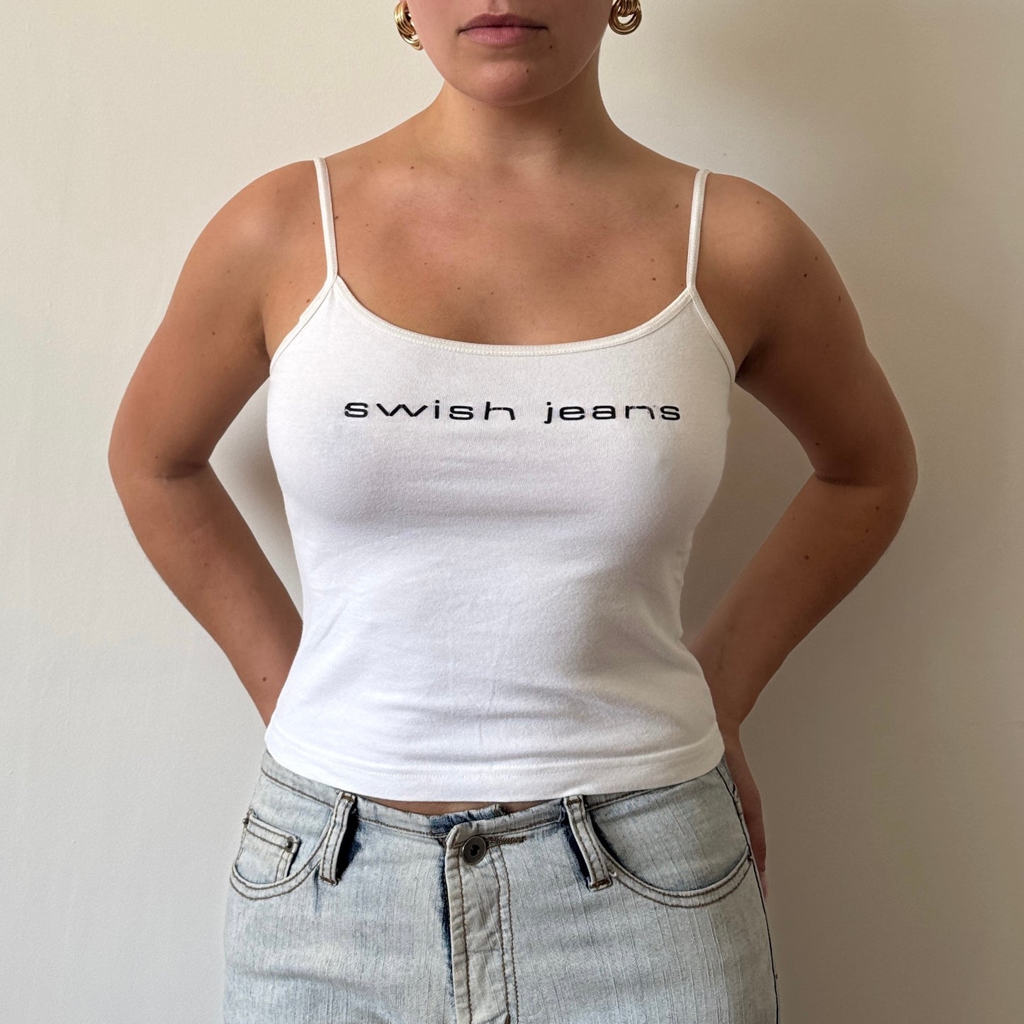 White swish vest - Size S