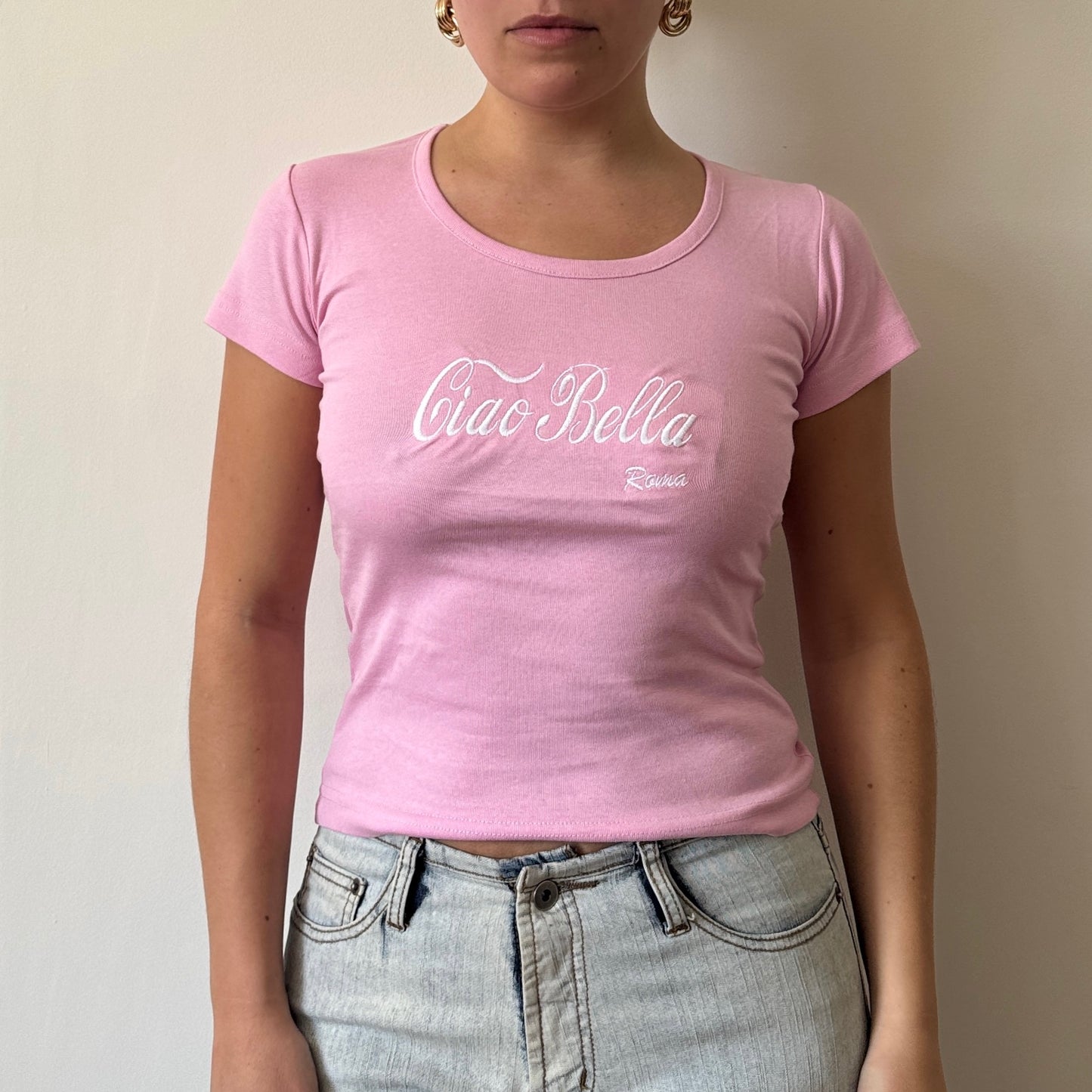 Pink ‘Ciao Bella’ top - Size S