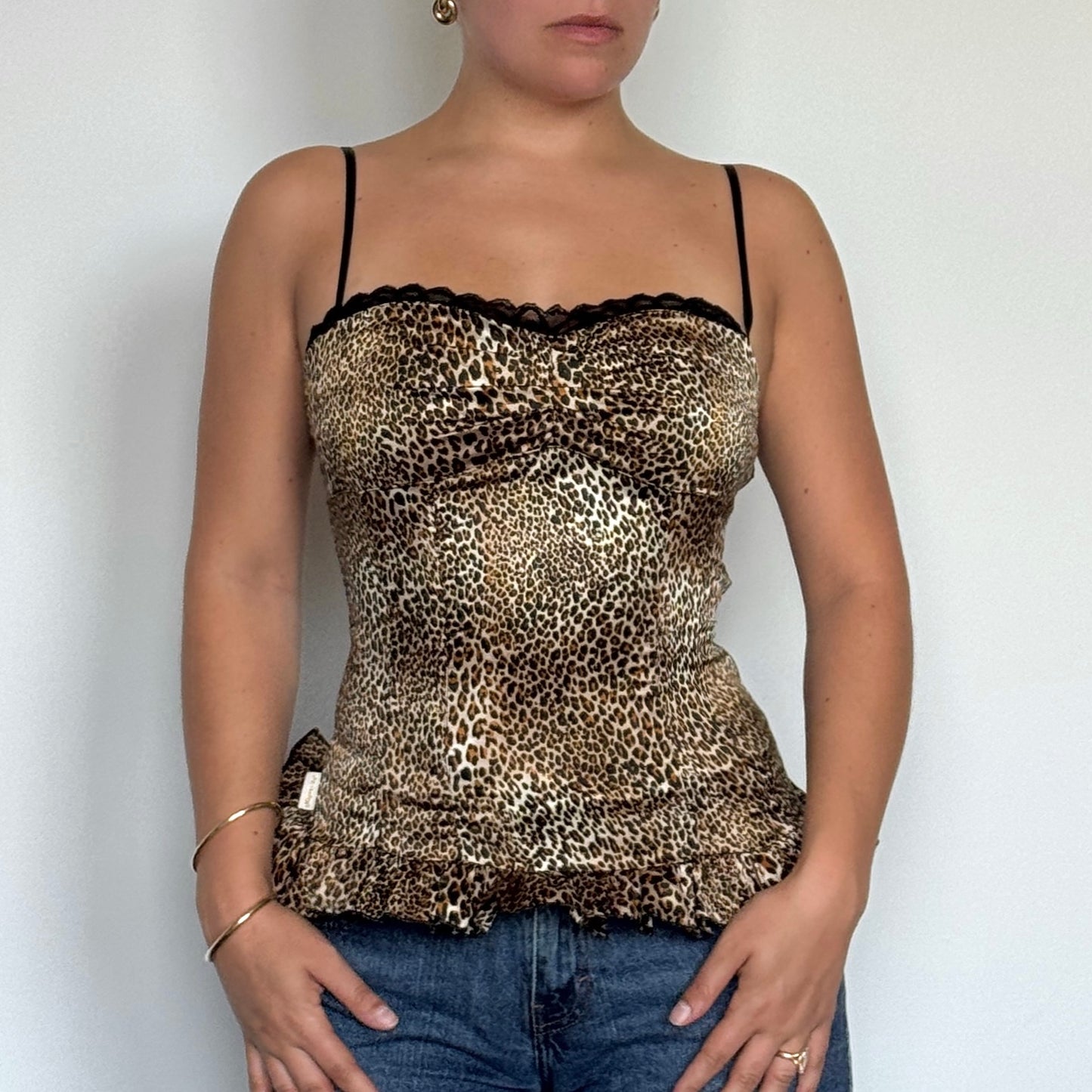 Silky leopard cami - Size S
