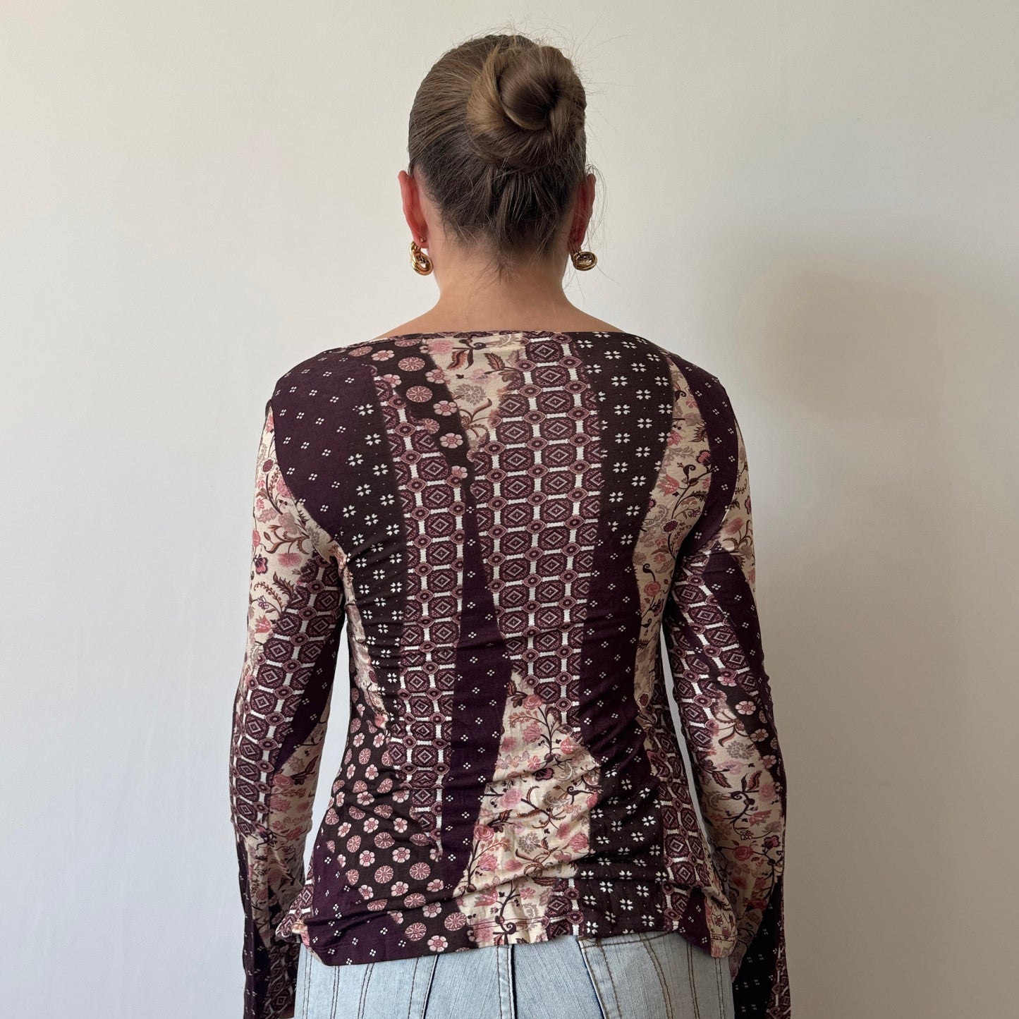 Morgan patchwork blouse - Size S