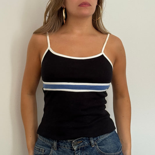 Black vest top - Size S