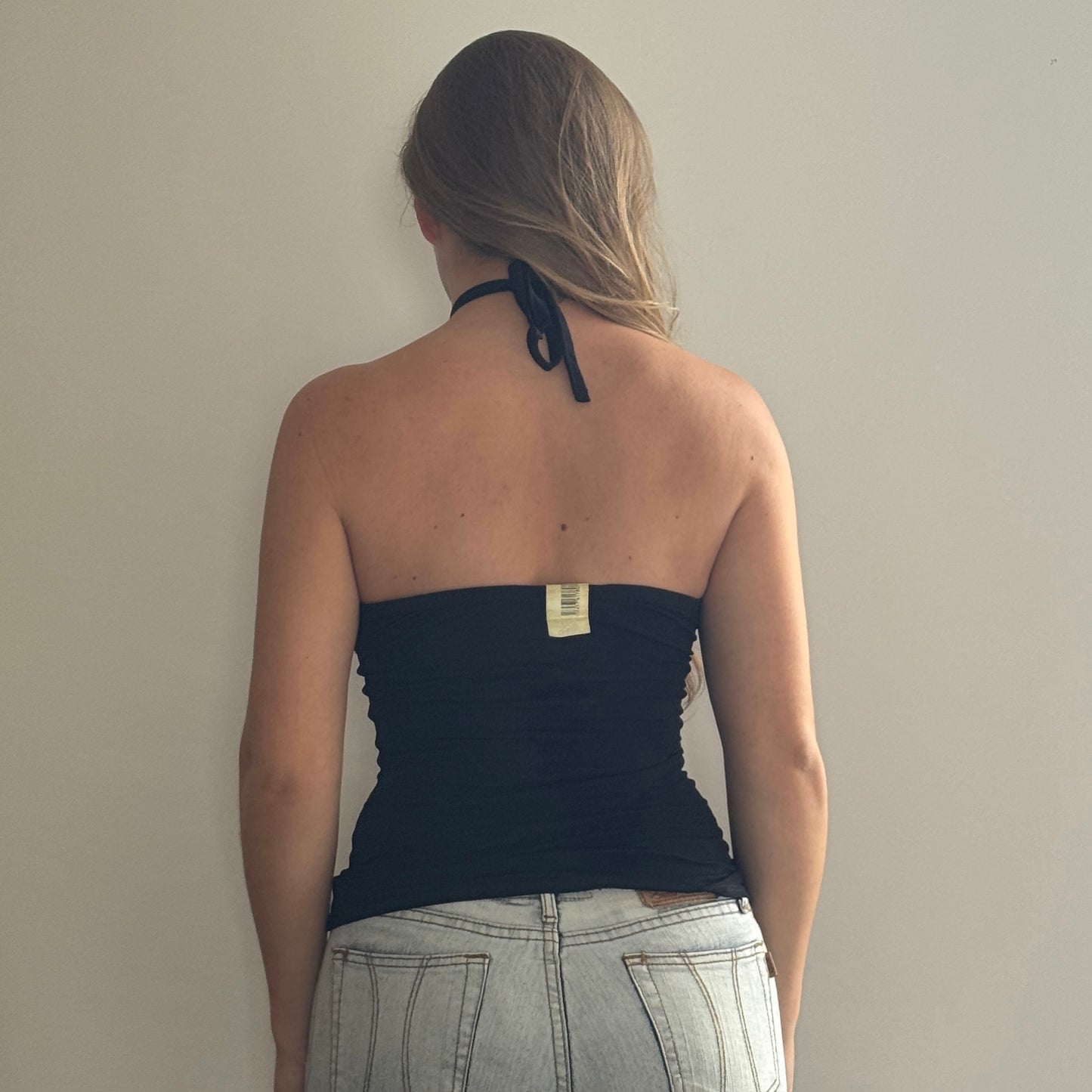 Morgan de Toi black halter top - Size S