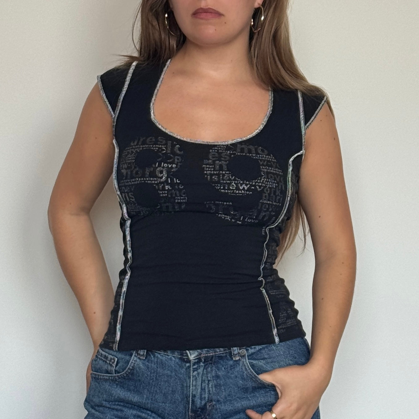 Morgan de Toi black t-shirt - Size S