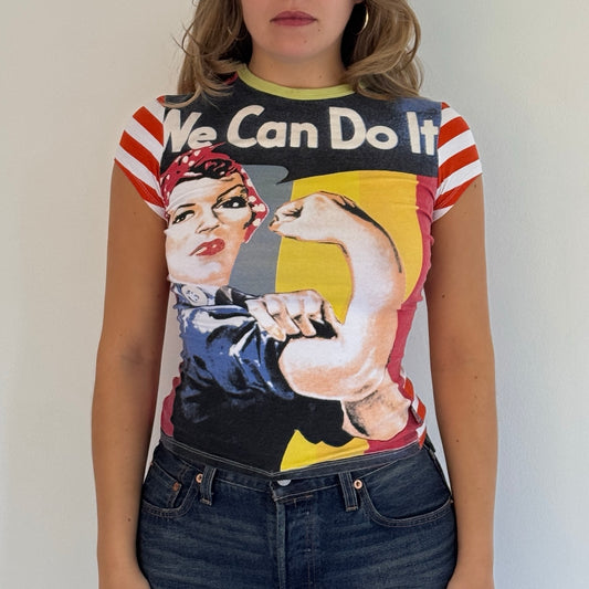 USA slogan top - Size S