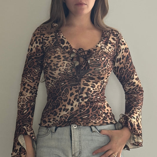 Leopard print blouse - Size S