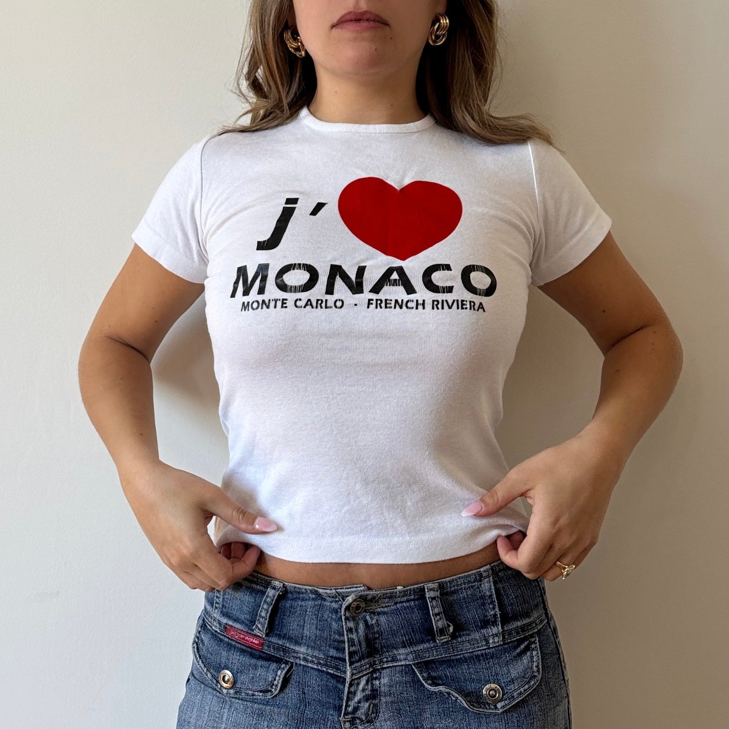 White slogan tee - Size S