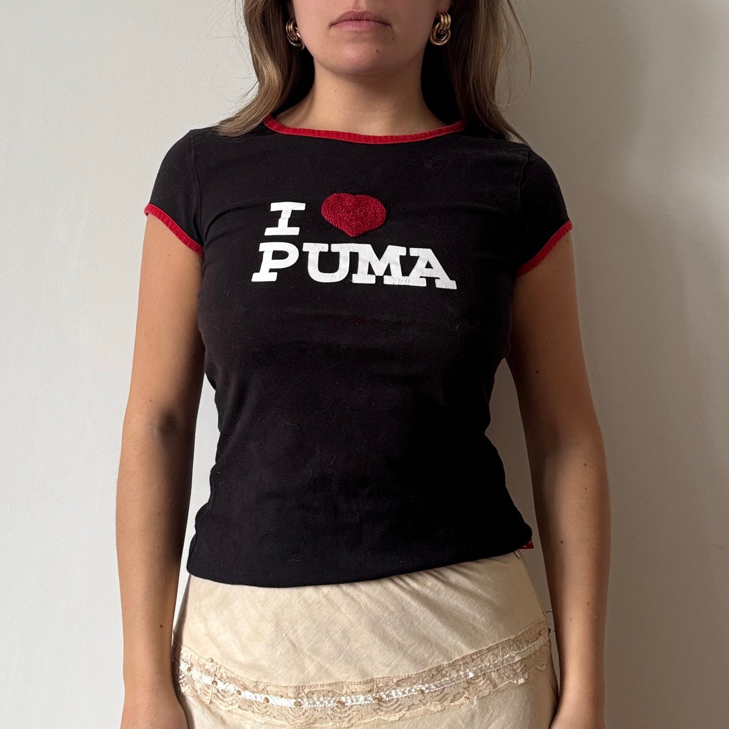Black Puma tee - Size S
