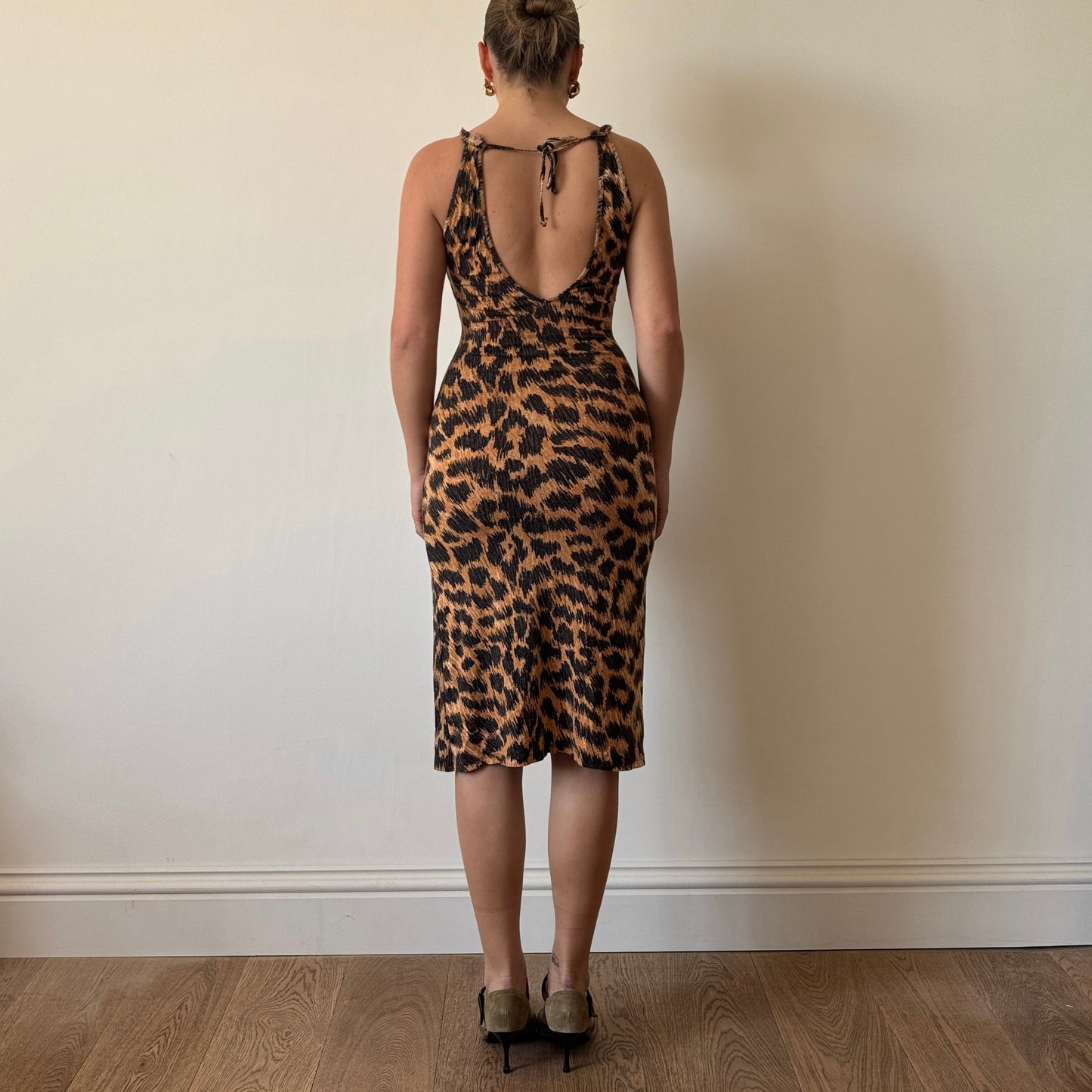 Morgan leopard print dress - Size S