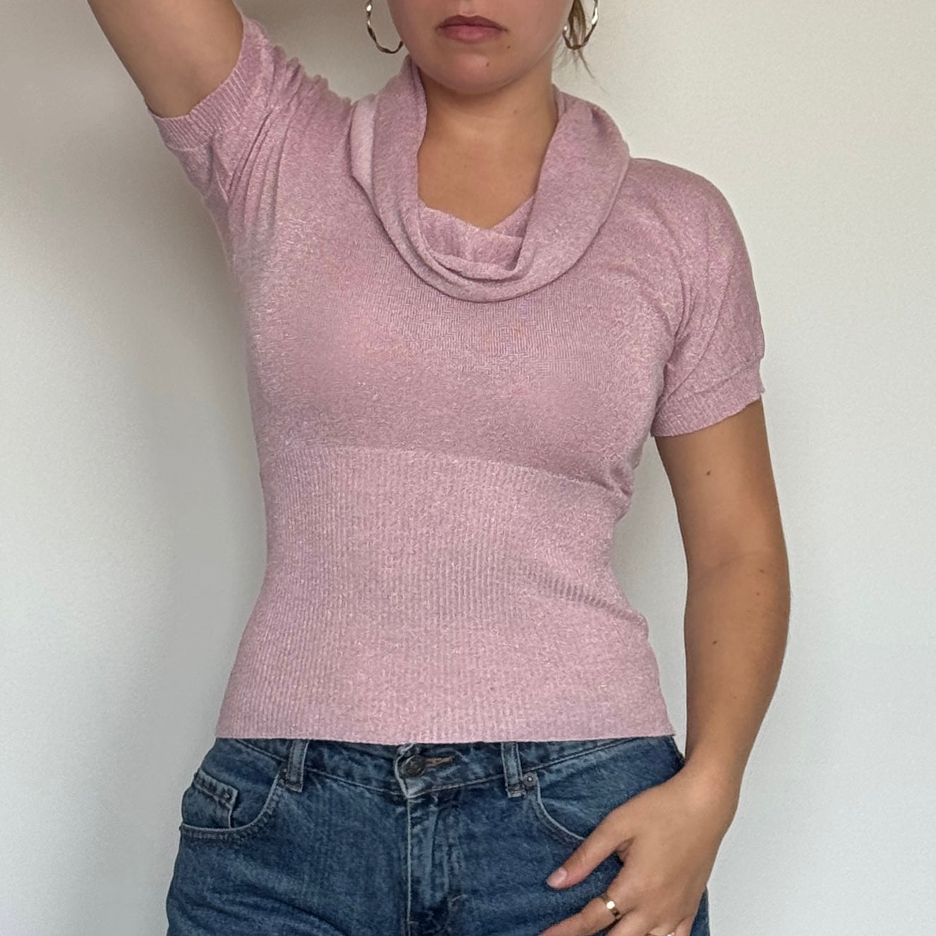 Pink knit top - Size S