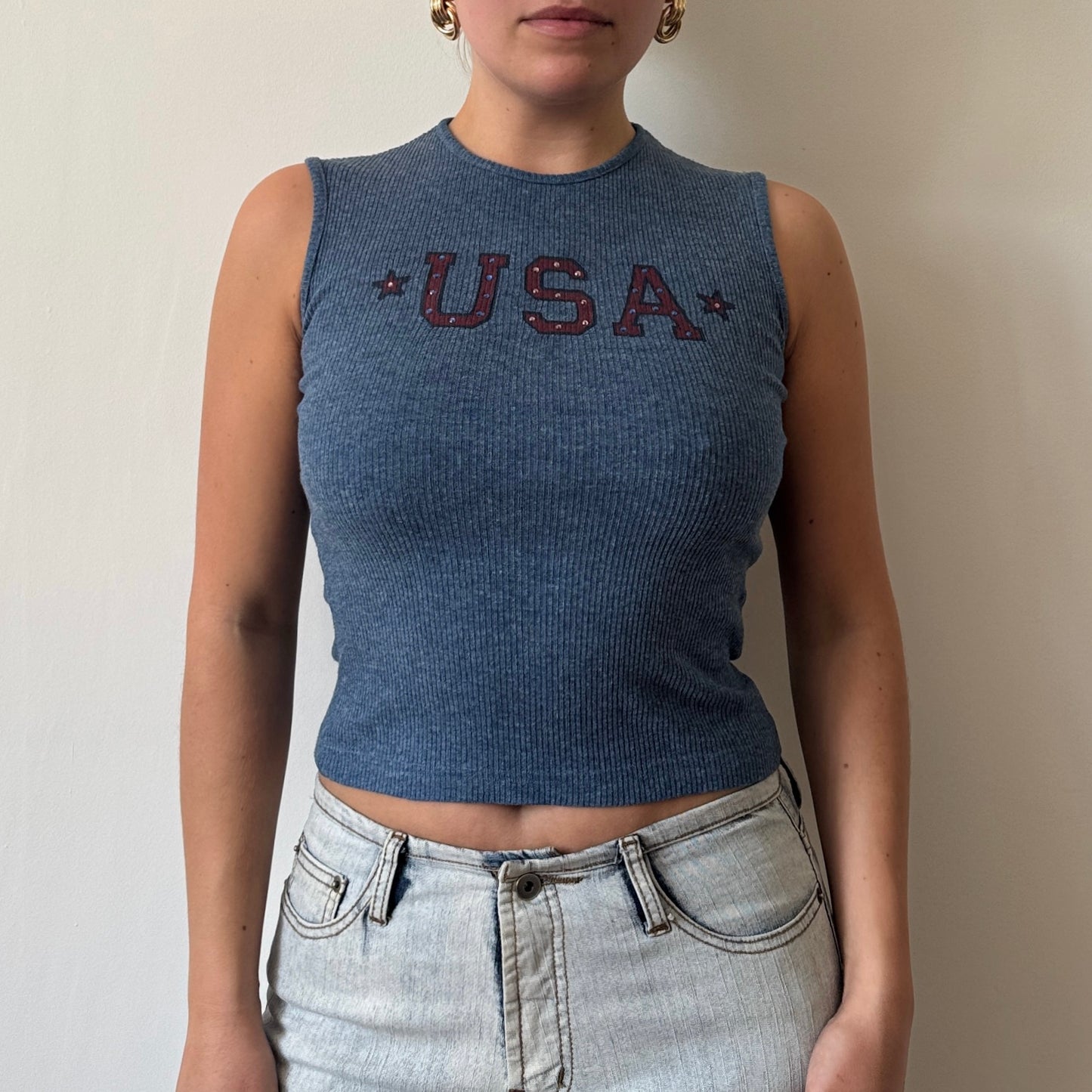 Blue USA vest - Size S