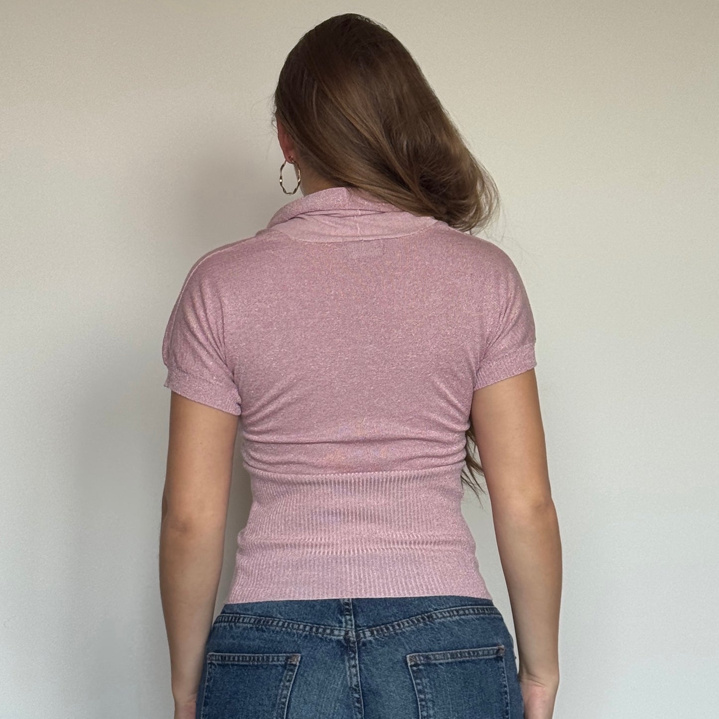Pink knit top - Size S