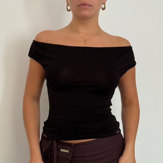 Morgan de Toi black slinky top - Size S