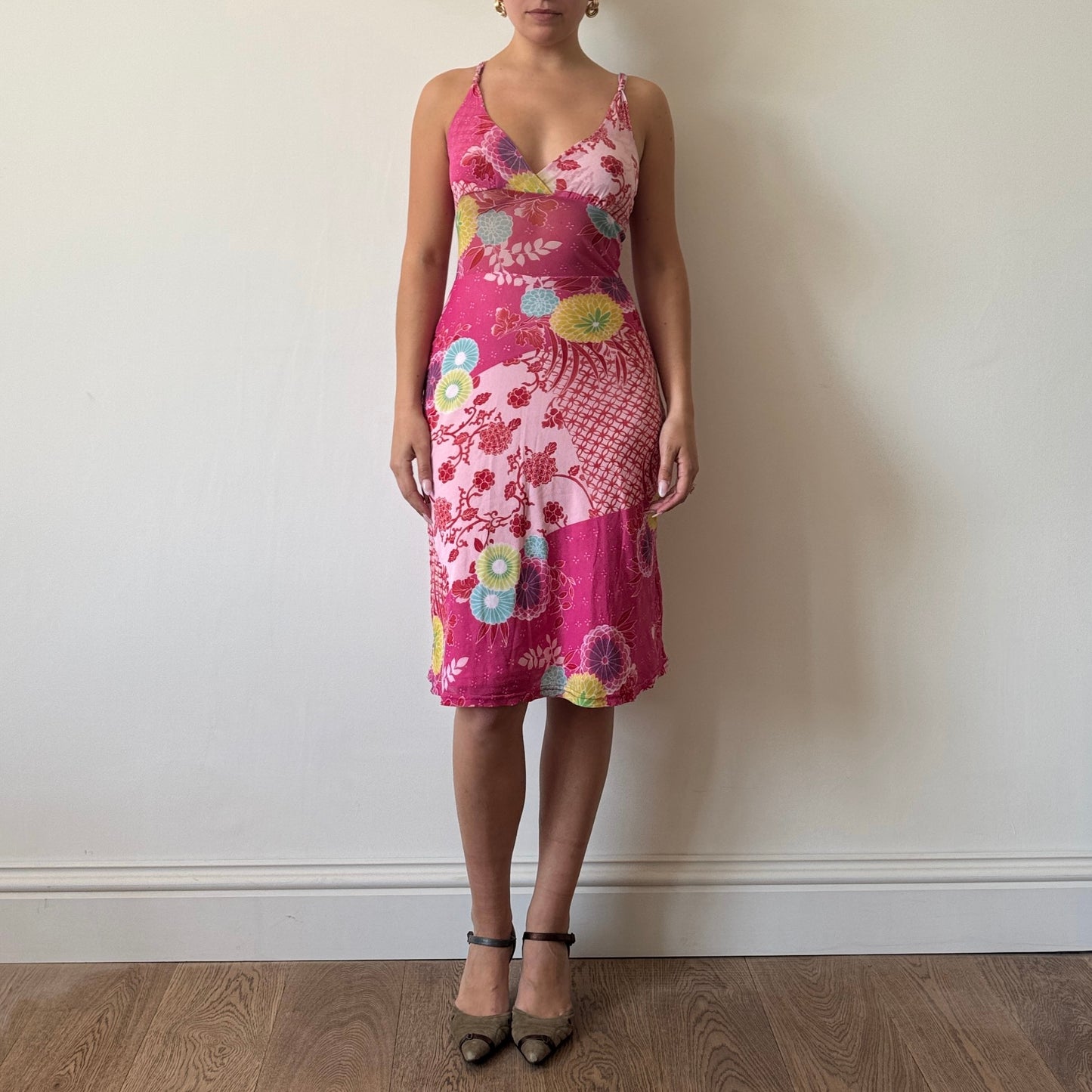Morgan de Toi pink mesh dress - Size S/M