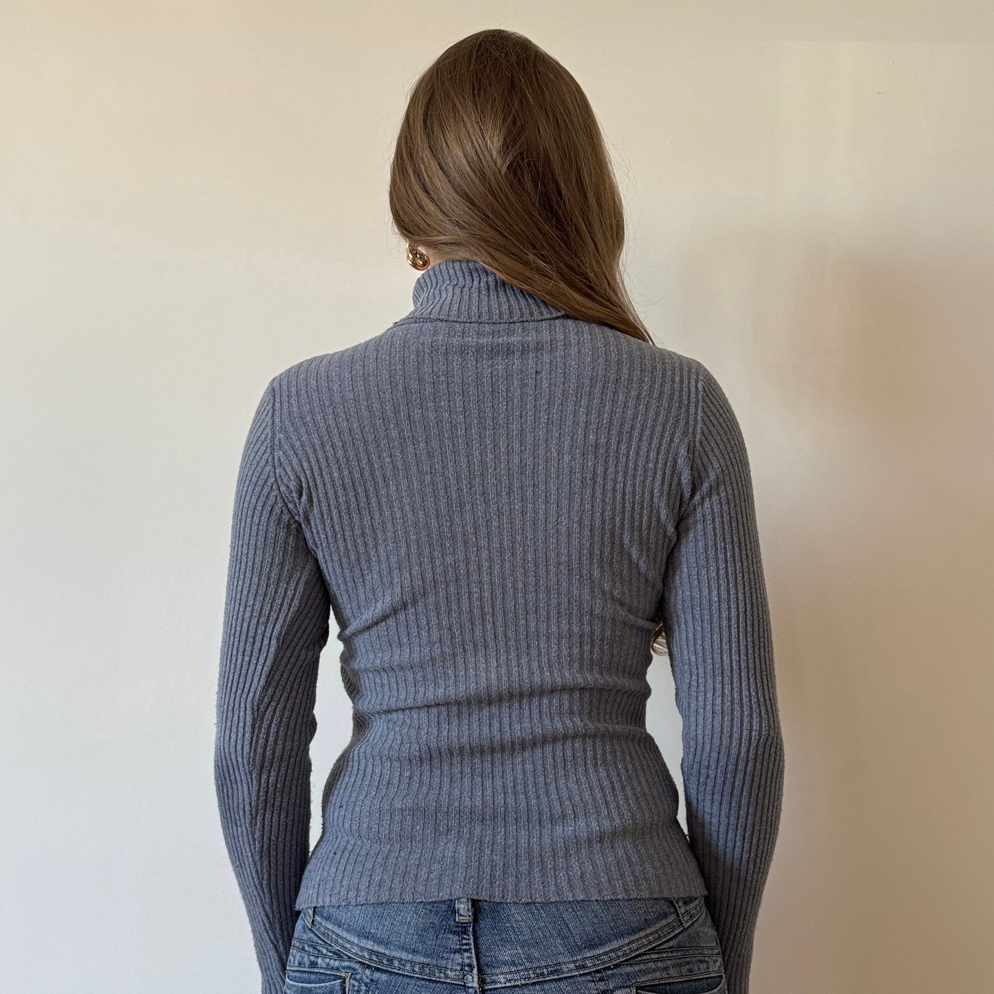 Grey knit top - Size S