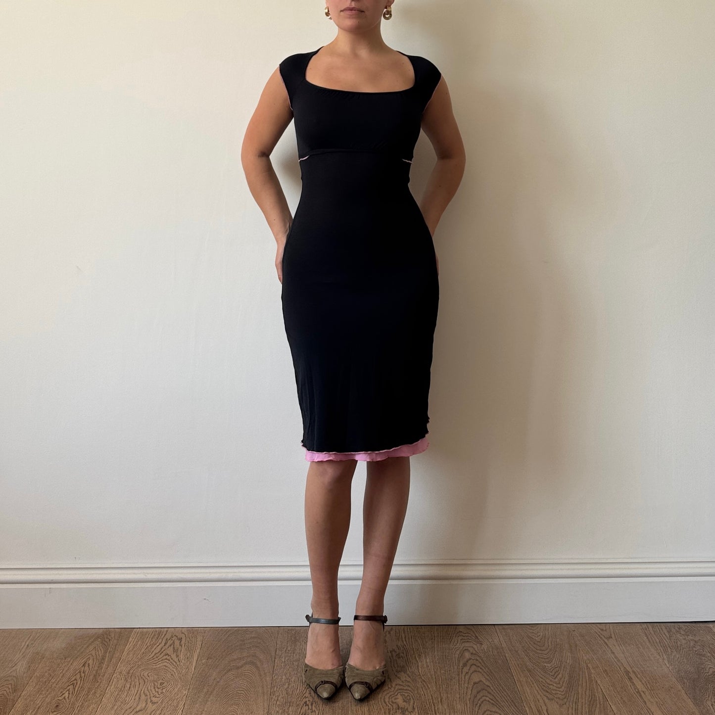 Black milkmaid dress - Size S