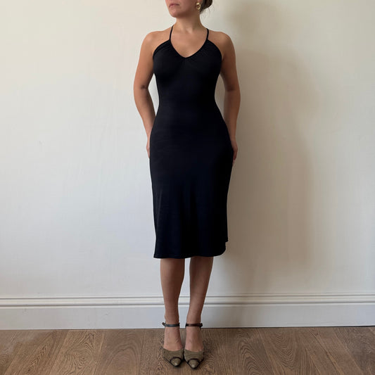 Morgan de Toi black midi dress - Size S