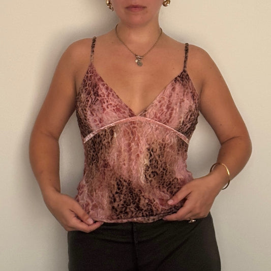Leopard lace top - Size S