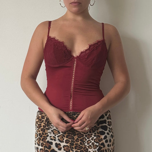 Red corset top - Size S