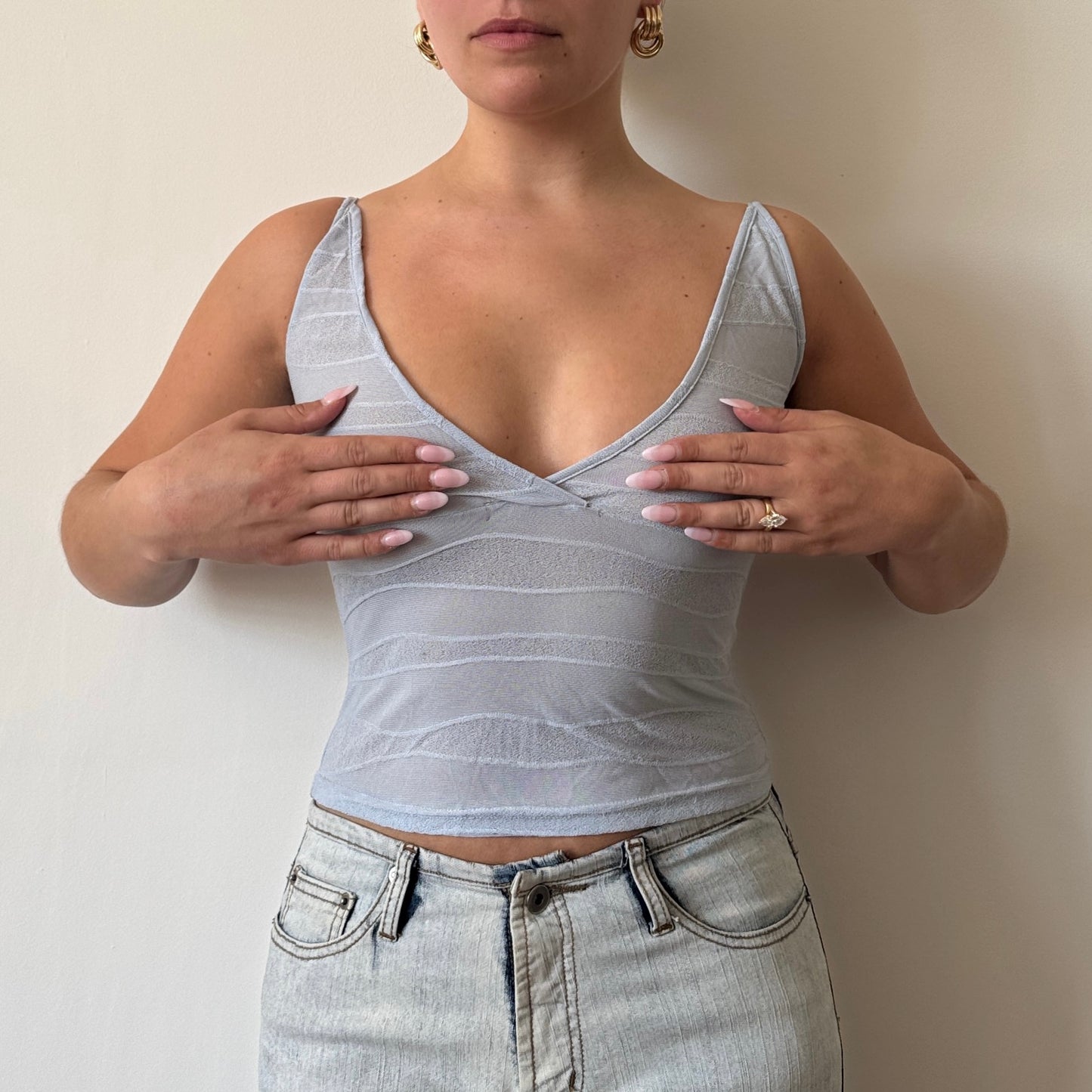 Blue mesh cami - Size XS/S