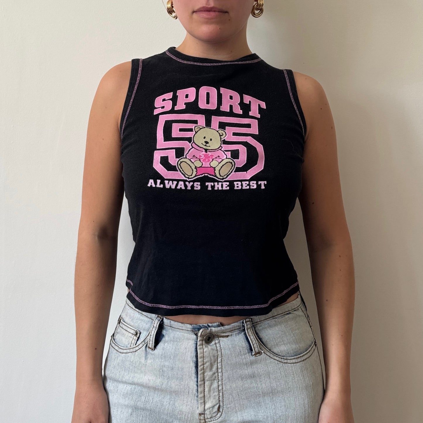 Black sporty vest - Size XS/S