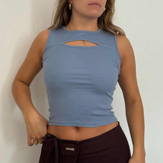 Blue cutout vest - Size XS