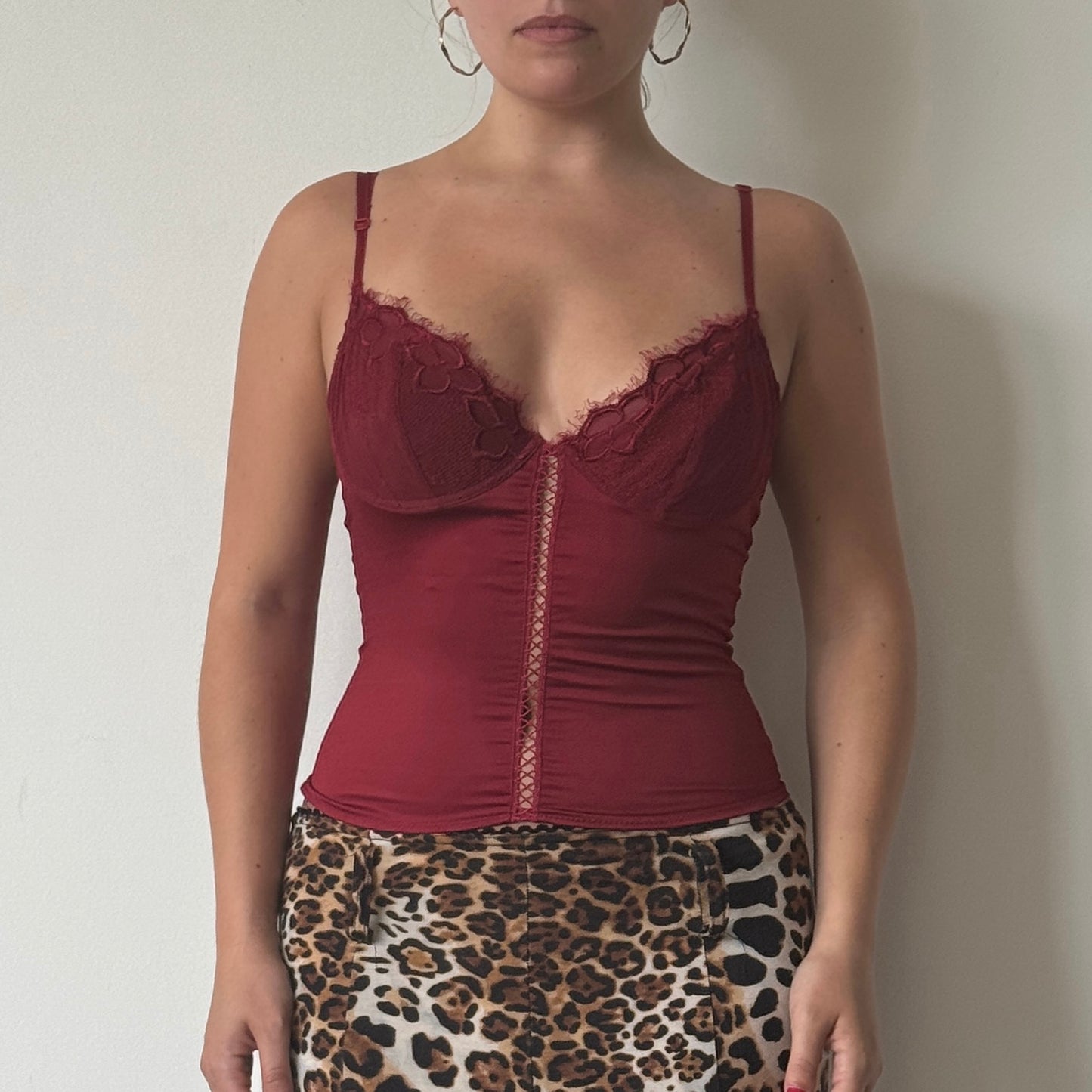 Red corset top - Size S