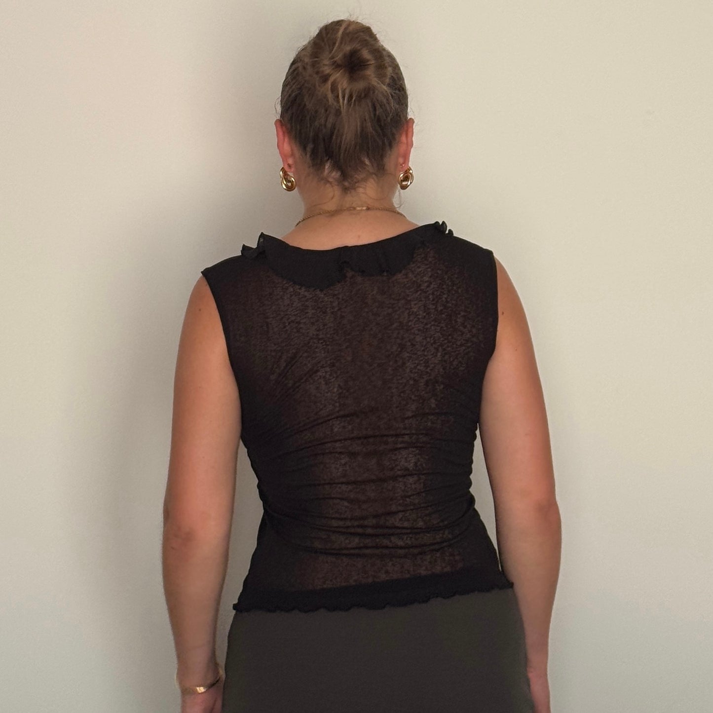 Black mesh top - Size S