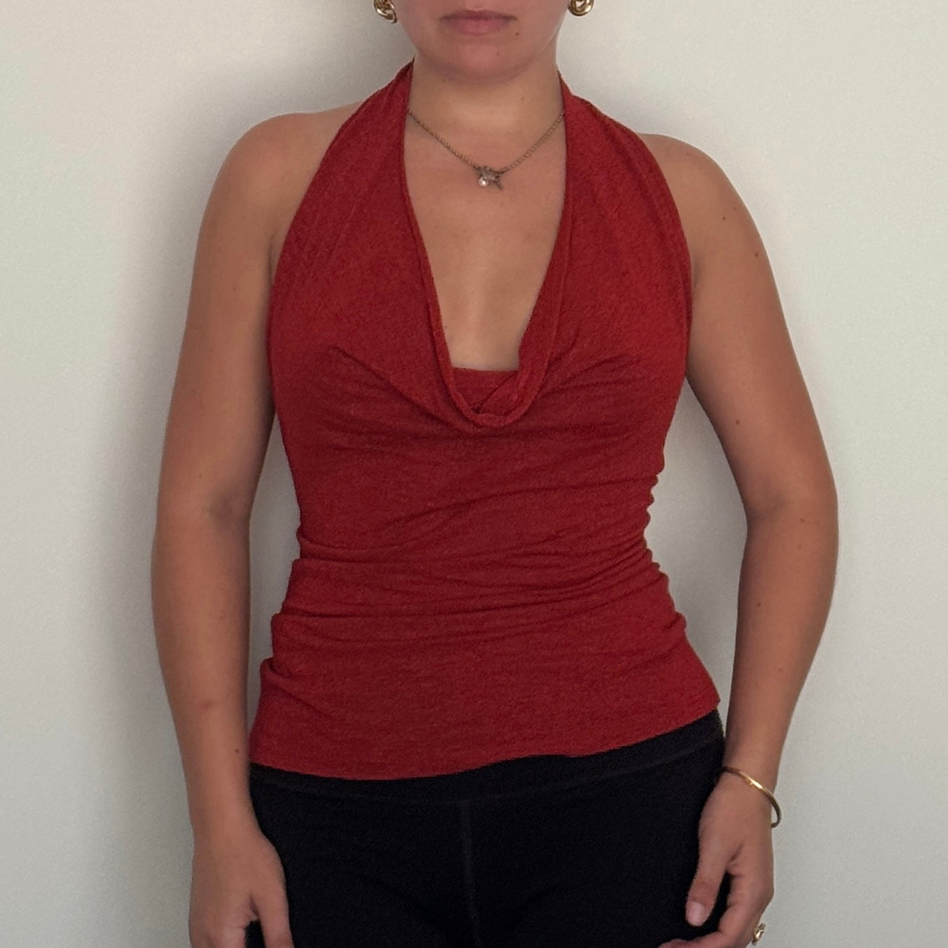 Red halter top - Size S