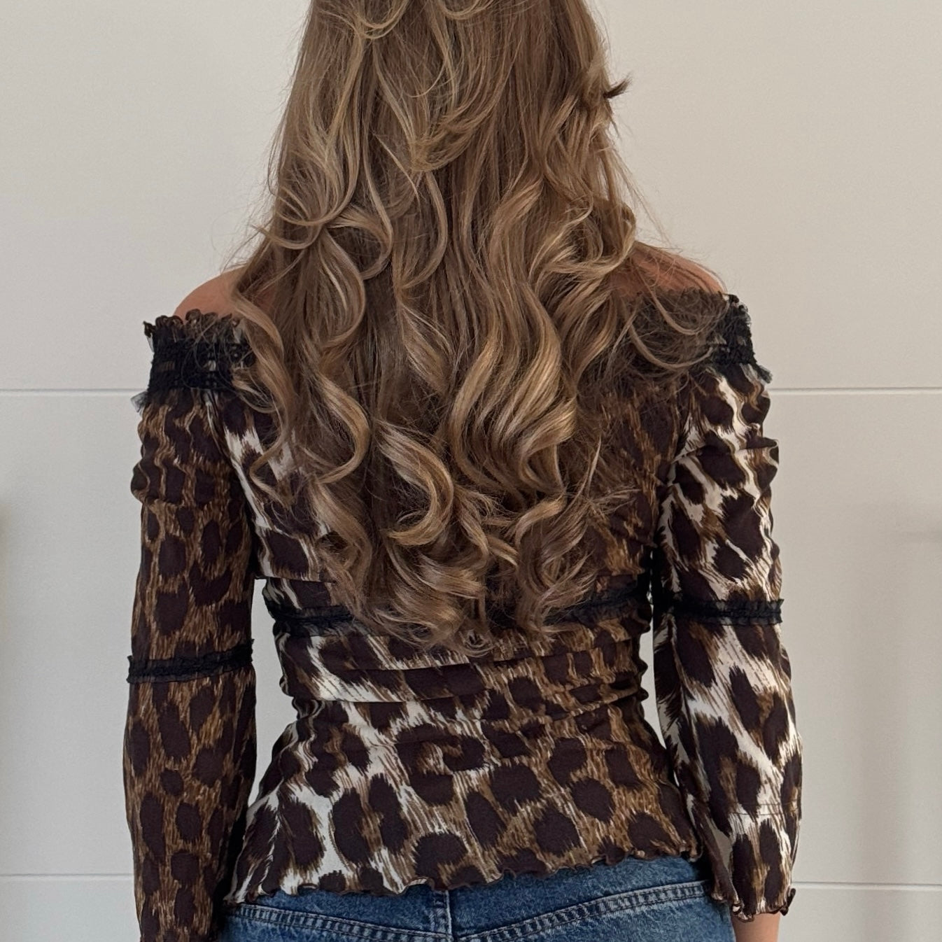 Kookai leopard top - Size S