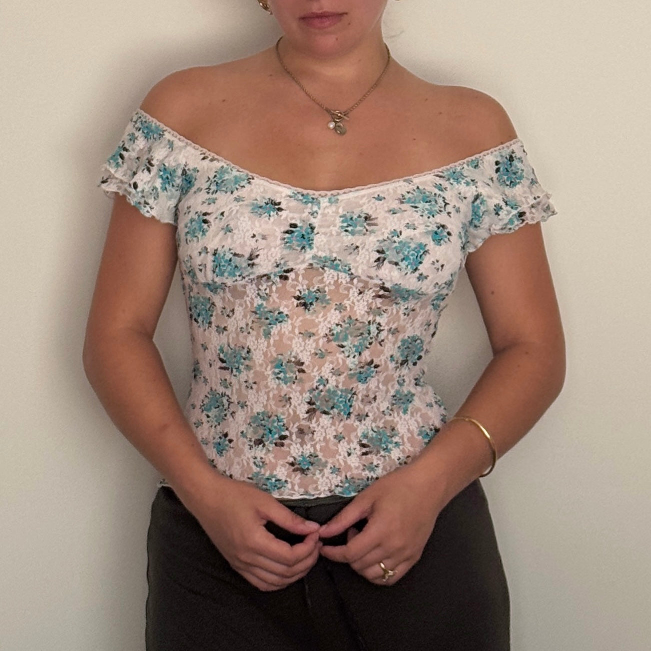 Morgan de Toi milkmaid top - Size S
