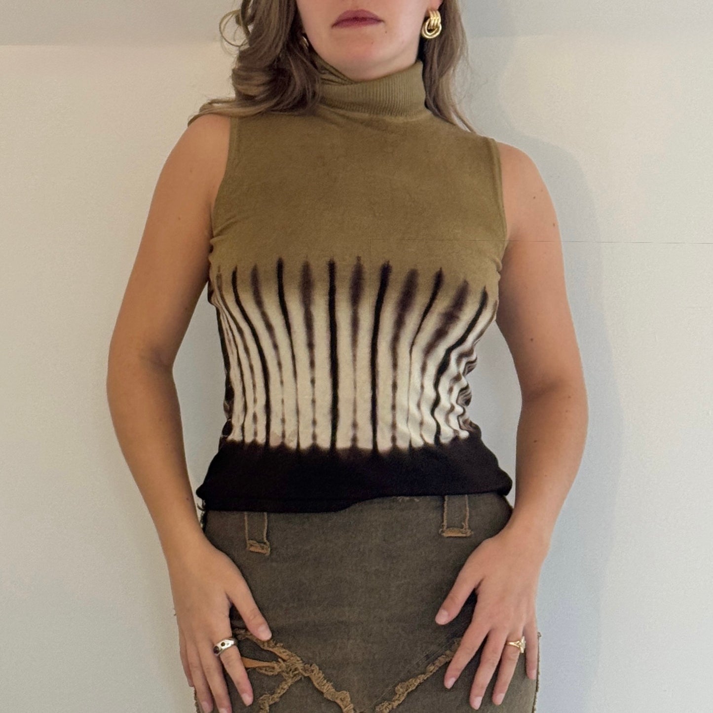 Knit roll neck top - Size S