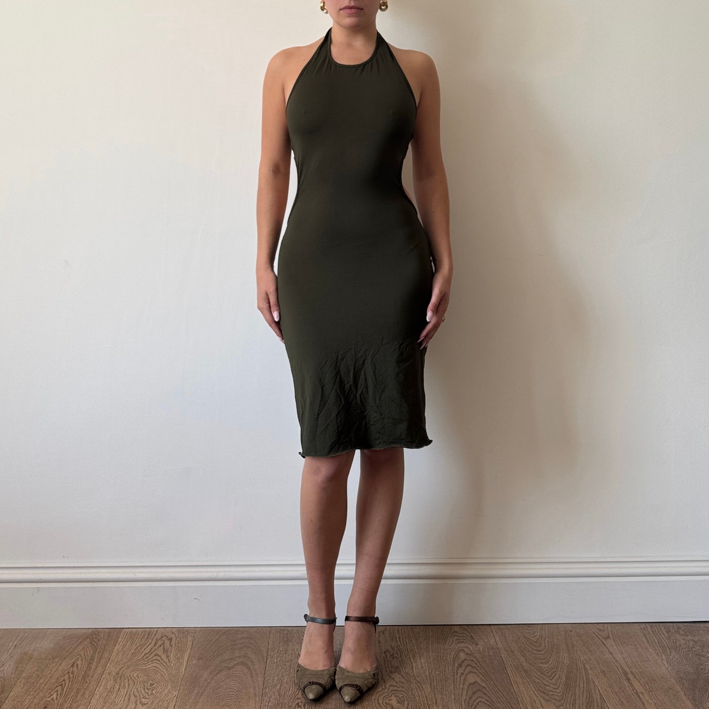 Green cutout dress - Size S