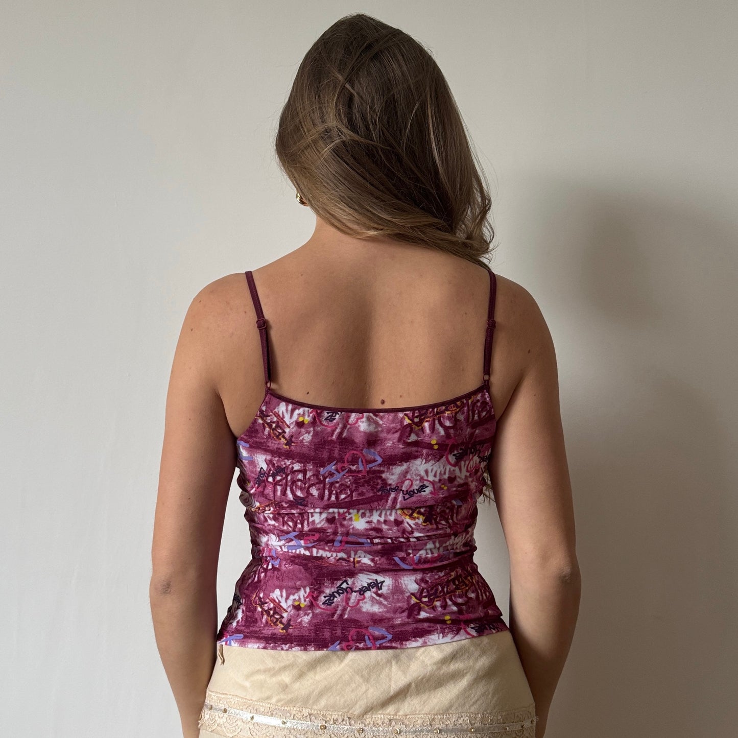 Purple graphic cami - Size S