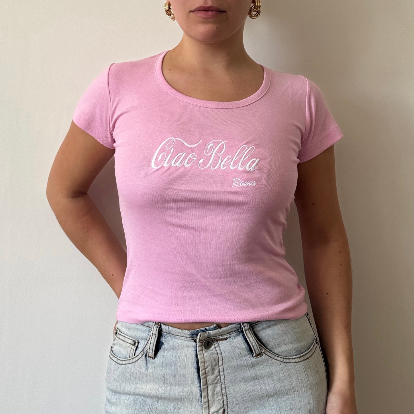 Pink ‘Ciao Bella’ top - Size S