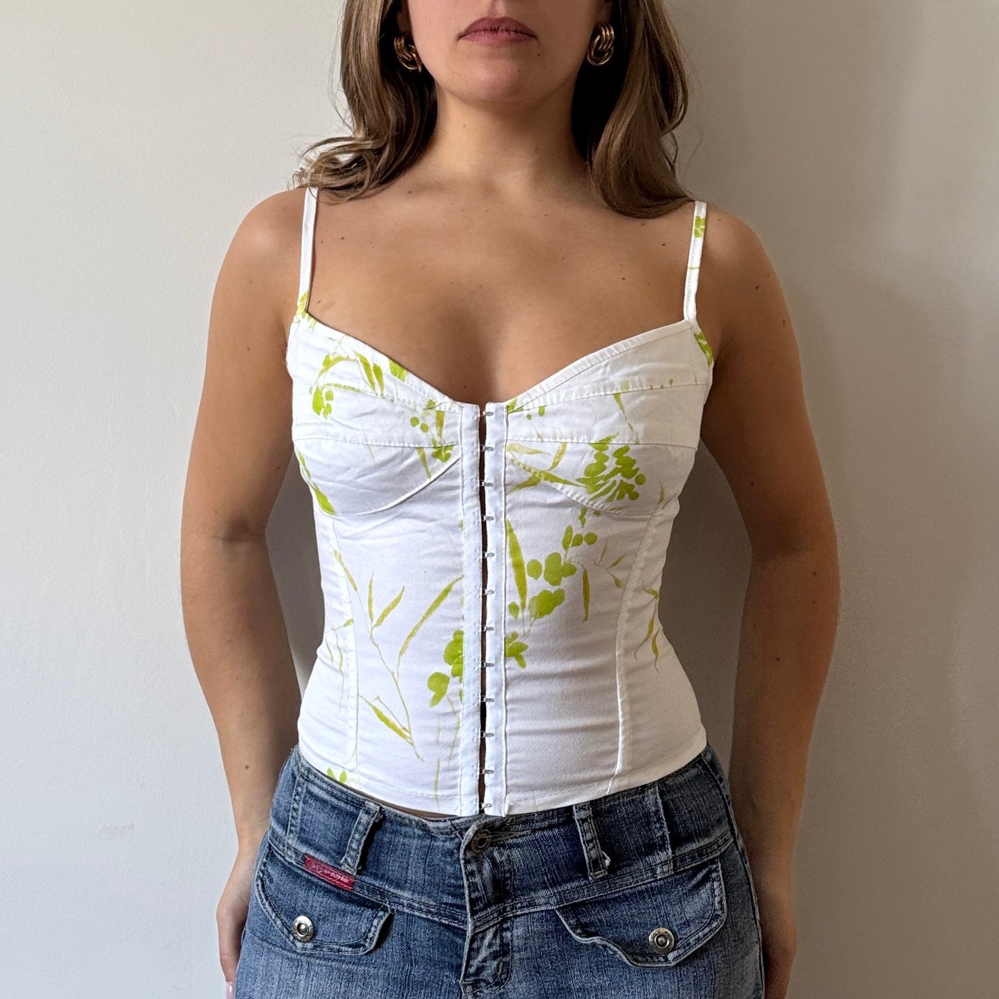 White corset top - Size S