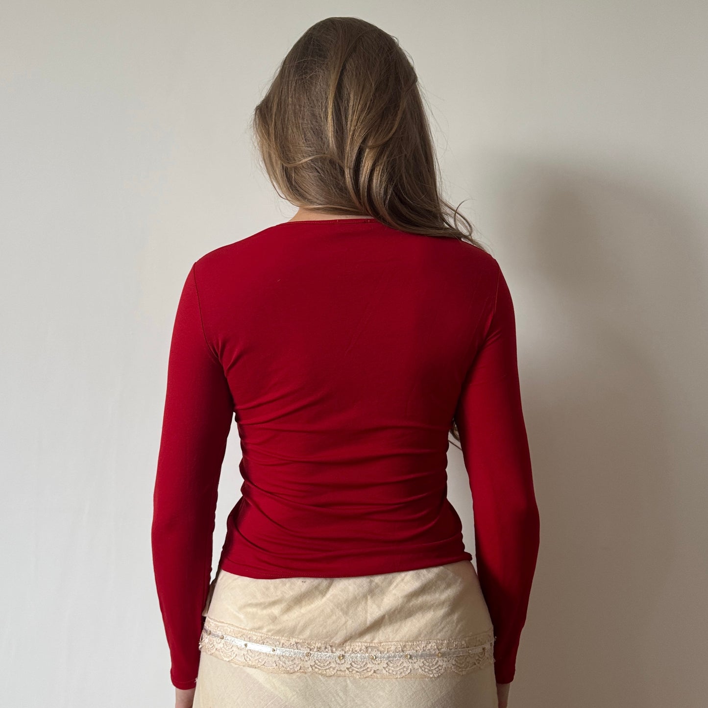 Morgan de Toi red mesh top - Size S