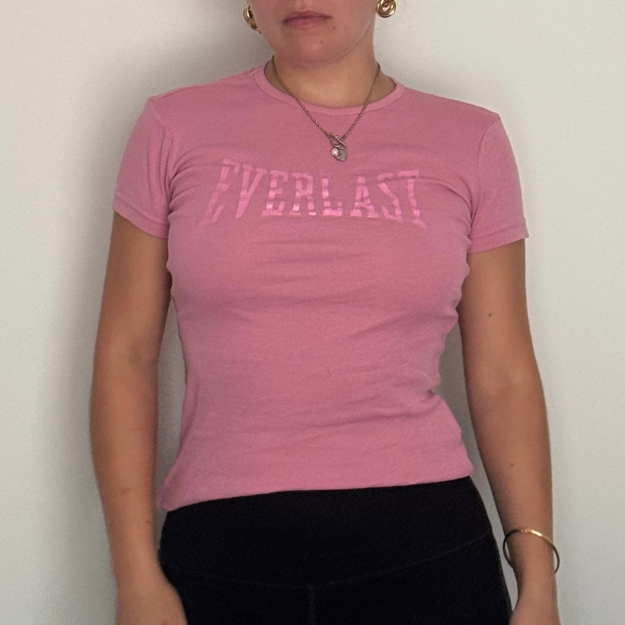 Pink Everlast tee - Size S