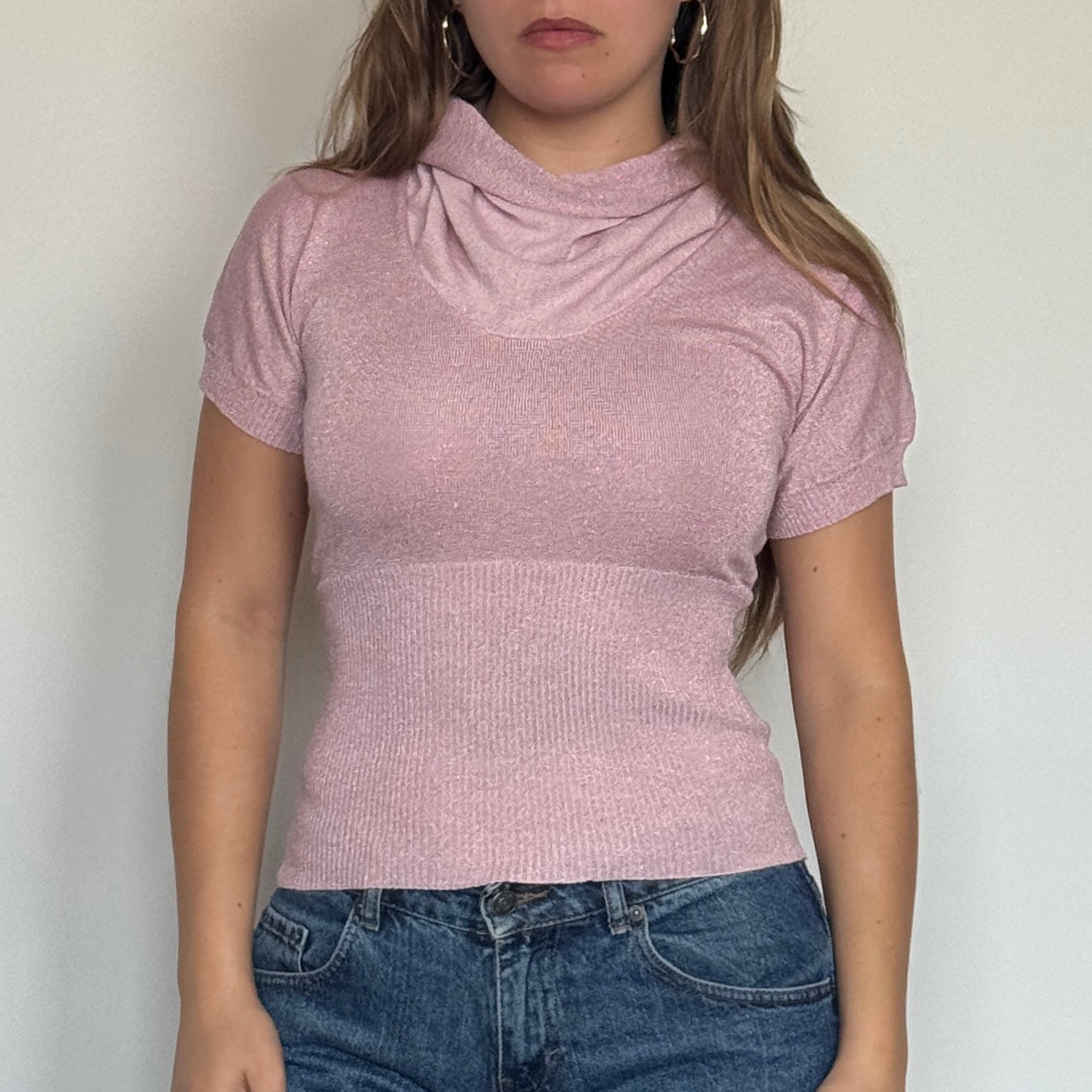 Pink knit top - Size S