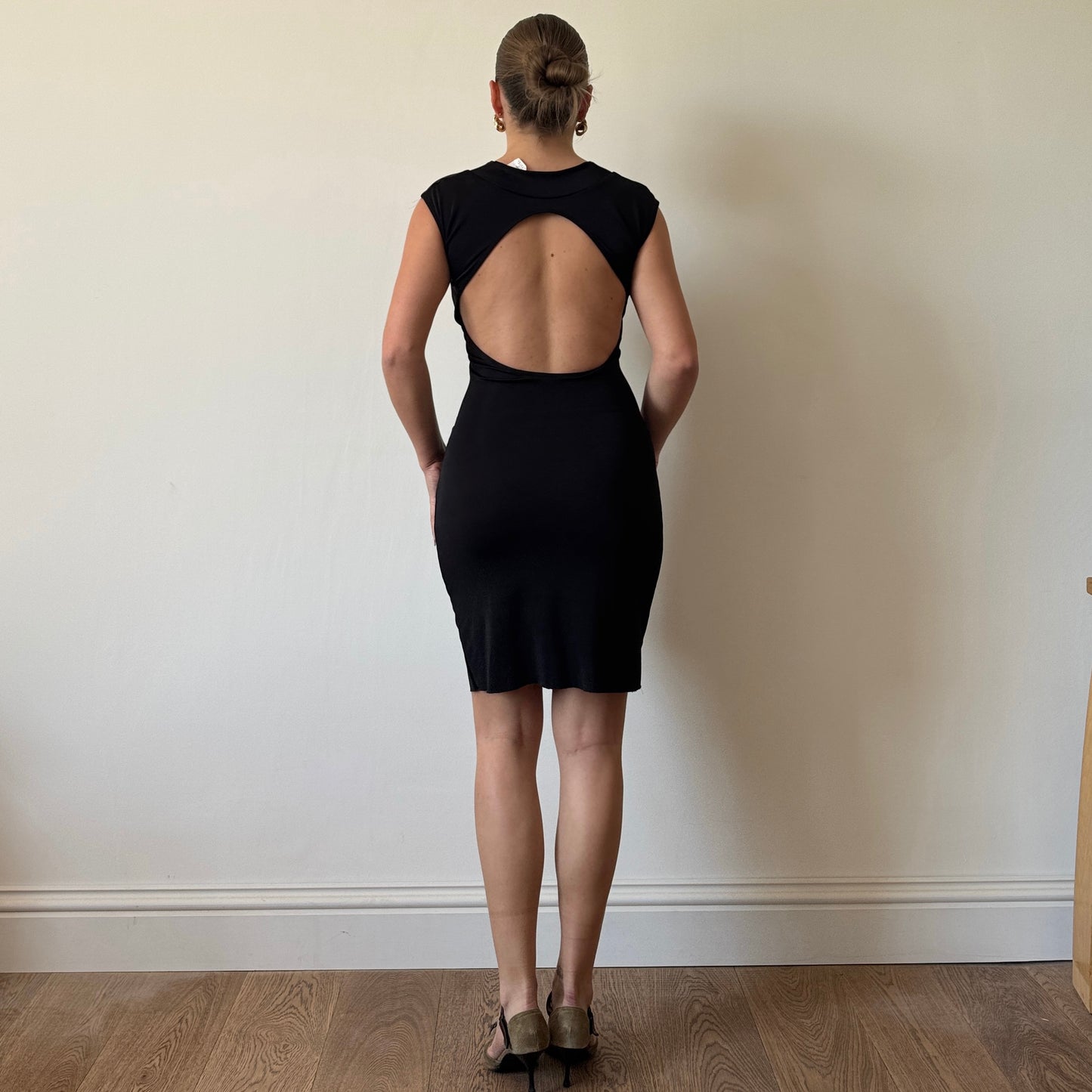 Morgan backless midi dress - Size S