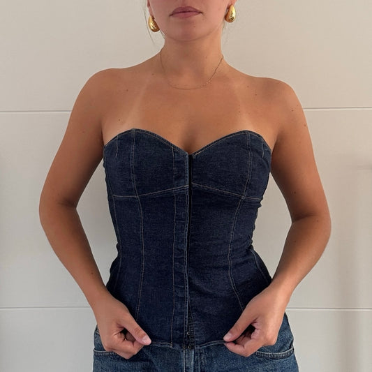 Denim corset - Size S