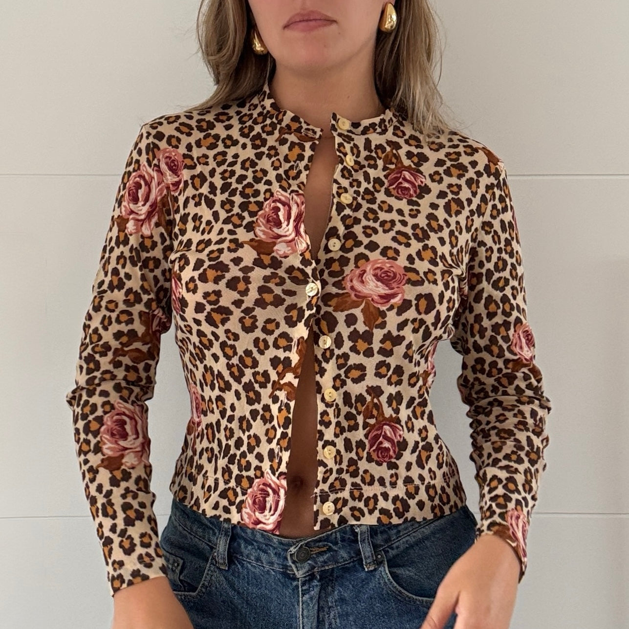Morgan de Toi leopard cardigan - Size S/M