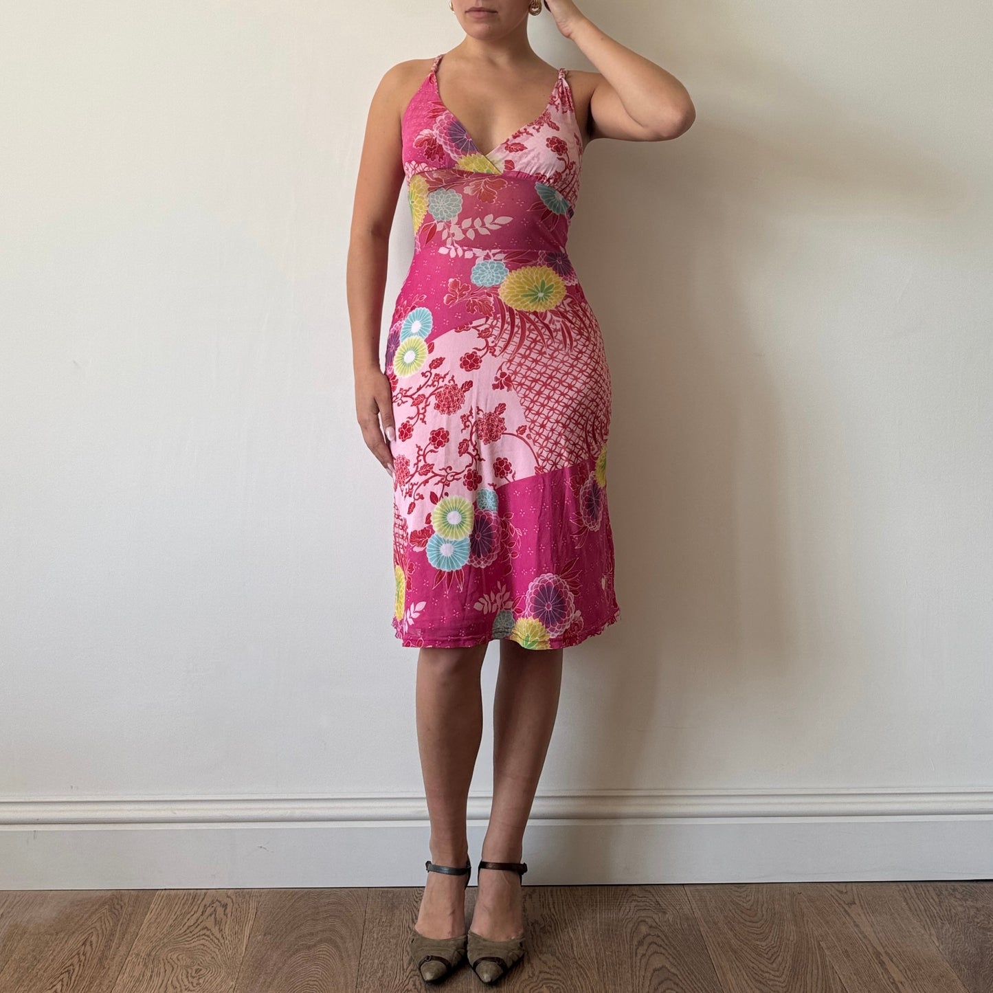Morgan de Toi pink mesh dress - Size S/M