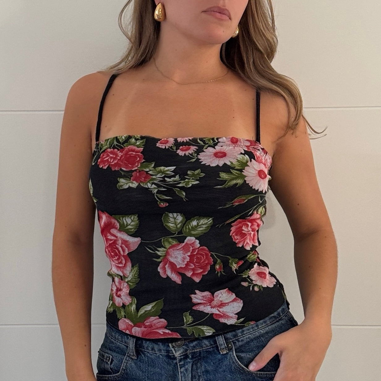 Floral print cami - Size S