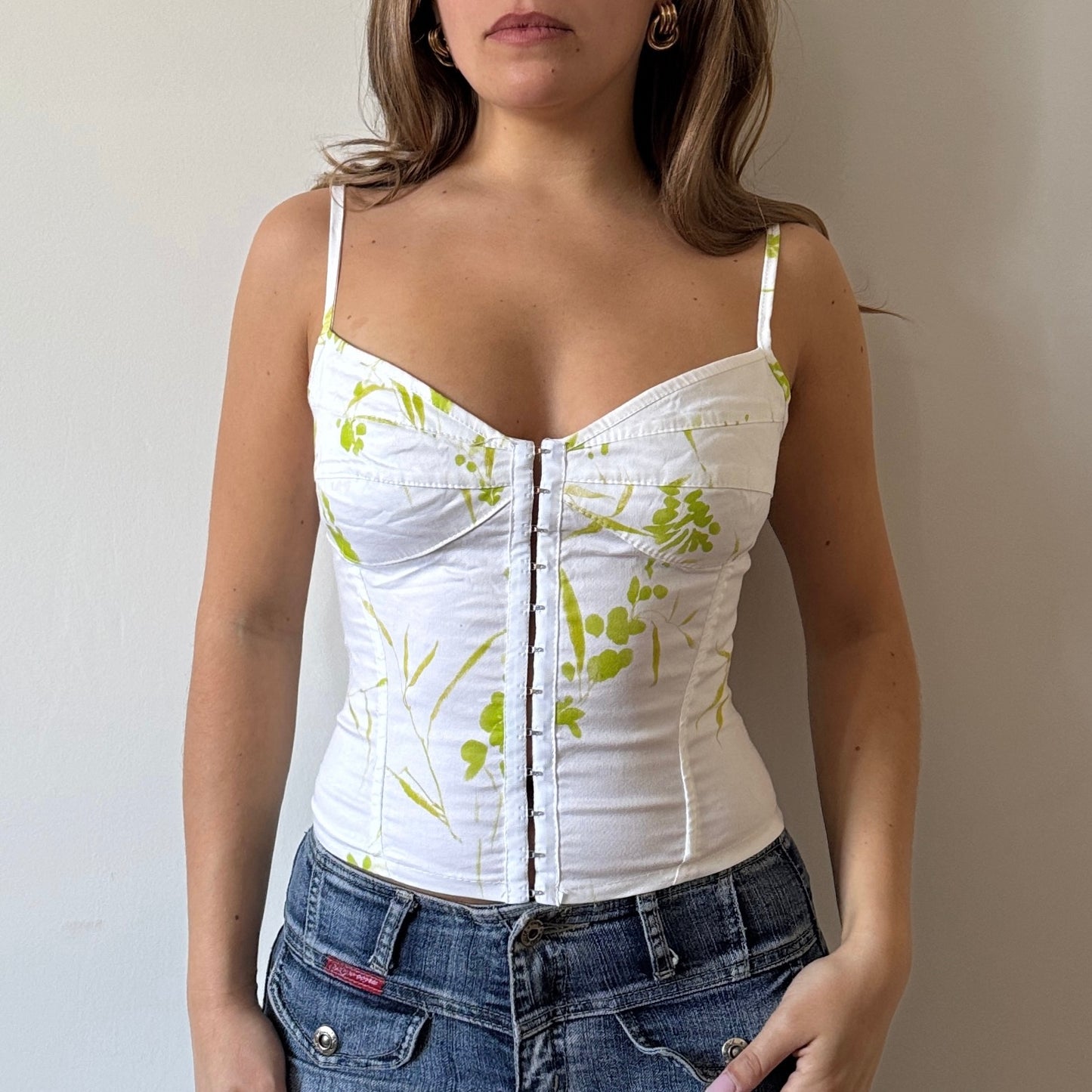 White corset top - Size S