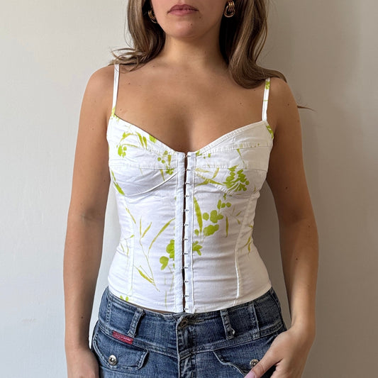 White corset top - Size S