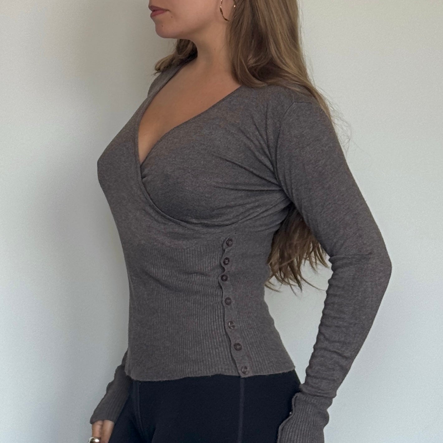Grey knit top - Size S/M