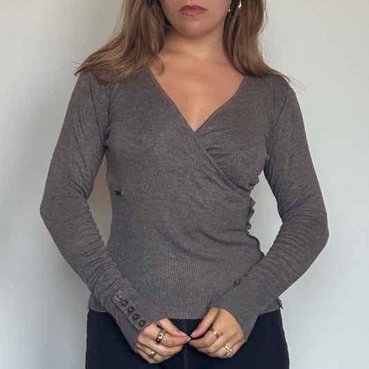 Grey knit top - Size S/M
