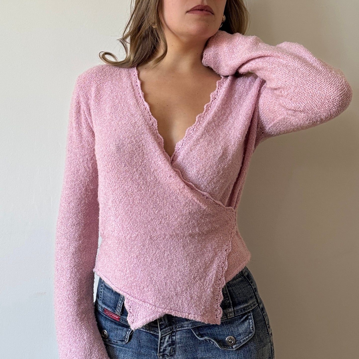 Pink knit top - Size M
